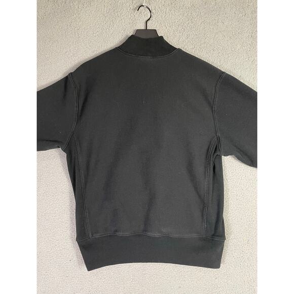 Champion Reverse Weave Black‎ Crewneck Sweatshirt Medium Embroidered Logo - Picture 8 of 8